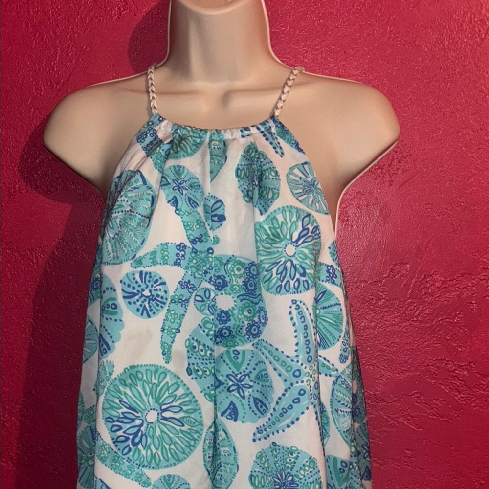 Lilly Pulitzer for Target Beachy blue and white camisole top. Sz small.